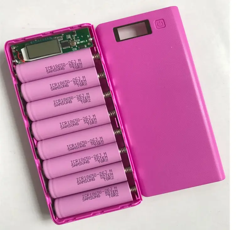 (Chưa pin) Box sạc dự phòng 8cell dùng pin 18650 loại tốt 2