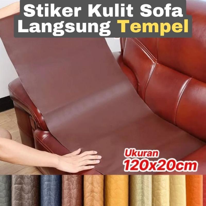 Tambal Sofa Robek Kulit - Kulit Sofa Tempel - Karpet Kursi Sofa Meteran - Beige Kulit Sofa Langsung Tempel Perekat Tambalan Sofa Sobek 1