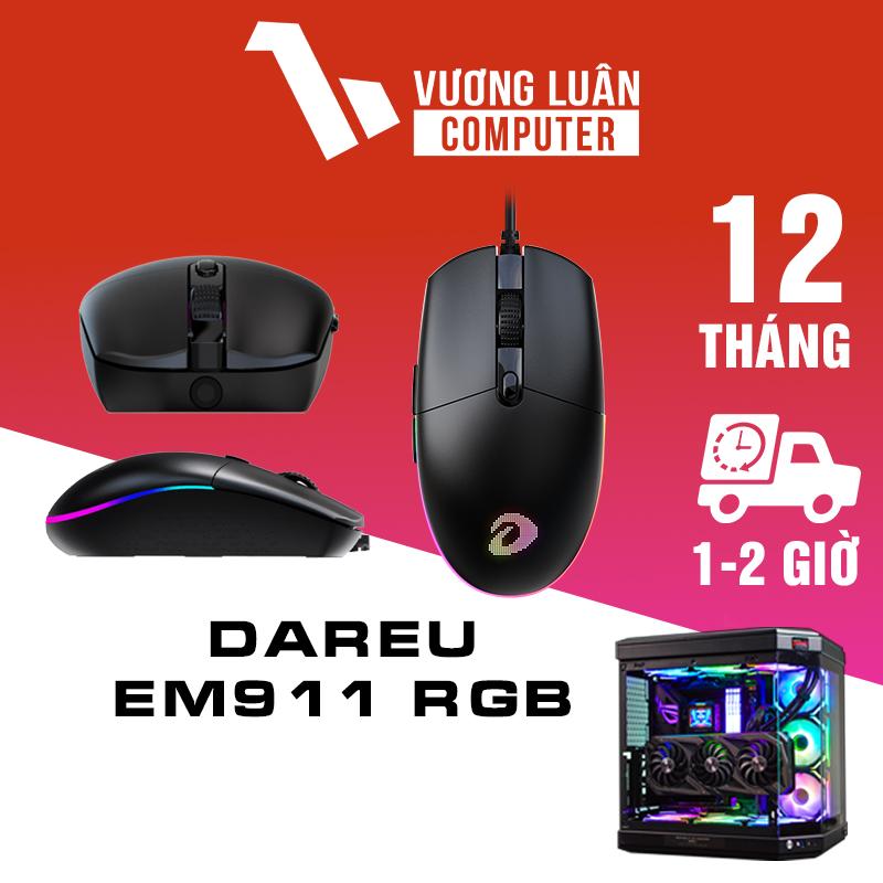 Chuột chơi game Dareu EM911 Led RGB Có dây (Clone Logi G102)