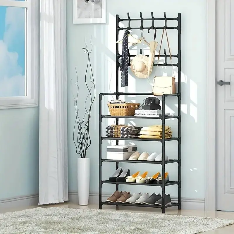 Multi-layer Metal Storage Rack, Furniture for Bedroom, Space-saving Living Room Furniture Clothes & Shoes Organizer for Home, Home Accessories, Home Essentials, Home Bundles, Bedroom Furniture