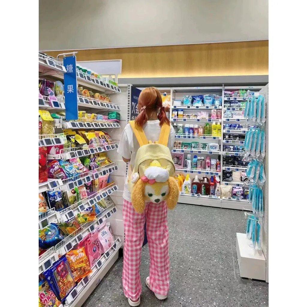 Balo cho nữ chú chó hoạt hình disney Đeo Vai Backpack Da