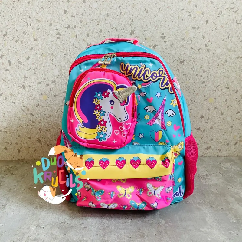 Tas Sekolah anak TK SD kecil UNICORN colourful 0
