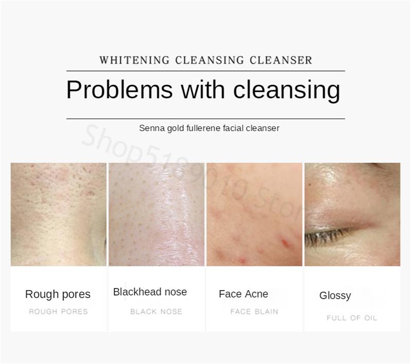 Product Introduction of Pembersih Muka Fullerene, Emas, Buih, Pencuci Muka, Mengandungi Kolagen, Mengecilkan Liang Pori, Membersihkan Kulit, Mengawal Minyak, Memutihkan, Merawat Jerawat, Penjagaan Kulit, 60g 15