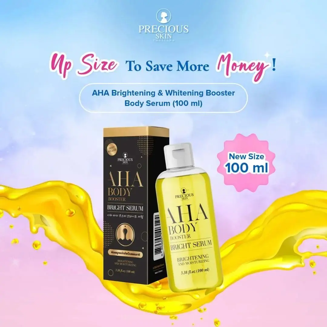 NEW SIZE HARGA LEBIH HEMAT!!! AHA Body Bright Booster Serum 100ml -  Memutihkan