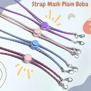 Kalung Masker Hijab 2in1 Strap Tali Masker Elastis Stretchy Strap Mask Elastic Hijab Premium String Gembul Karet