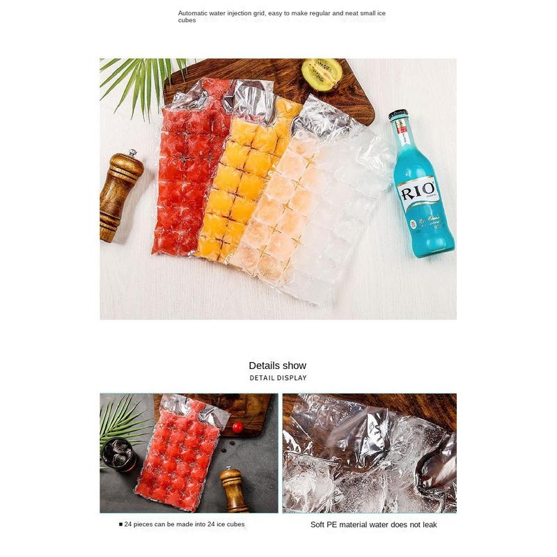 Product Introduction of Dulang Ais DIY, 10 Keping, Pengedap Sendiri, Pek Ais Pakai Buang, Lutsinar, Ais Beku, Acuan Aiskrim Kiub, Reka Bentuk Kreatif Kitchenware 4