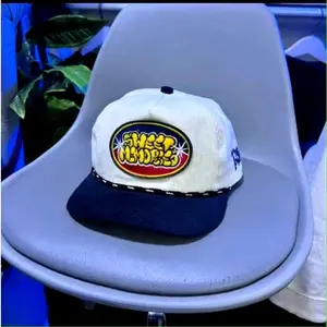 Topi Corduroy Sweet Memories White Navy Thisplan Corduroy - Sweet Memories White Navy Thisplan