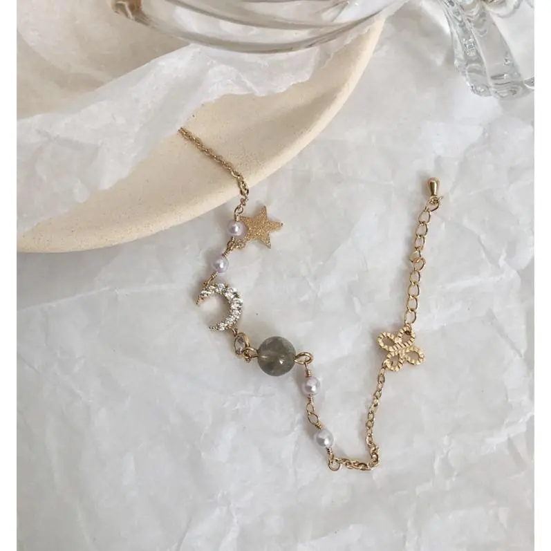 Liui   Gelang Bintang Bulan Zirkon Mutiara