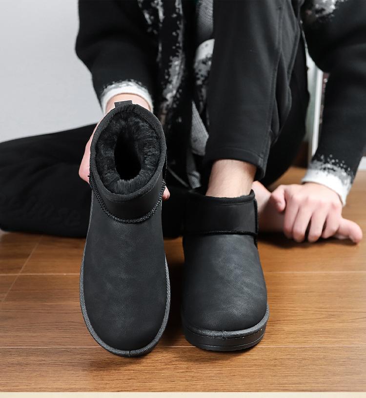 Product Introduction of JINTOHO Fashion Men Winter Boots Black Casual Warm Women Snow Boots 21