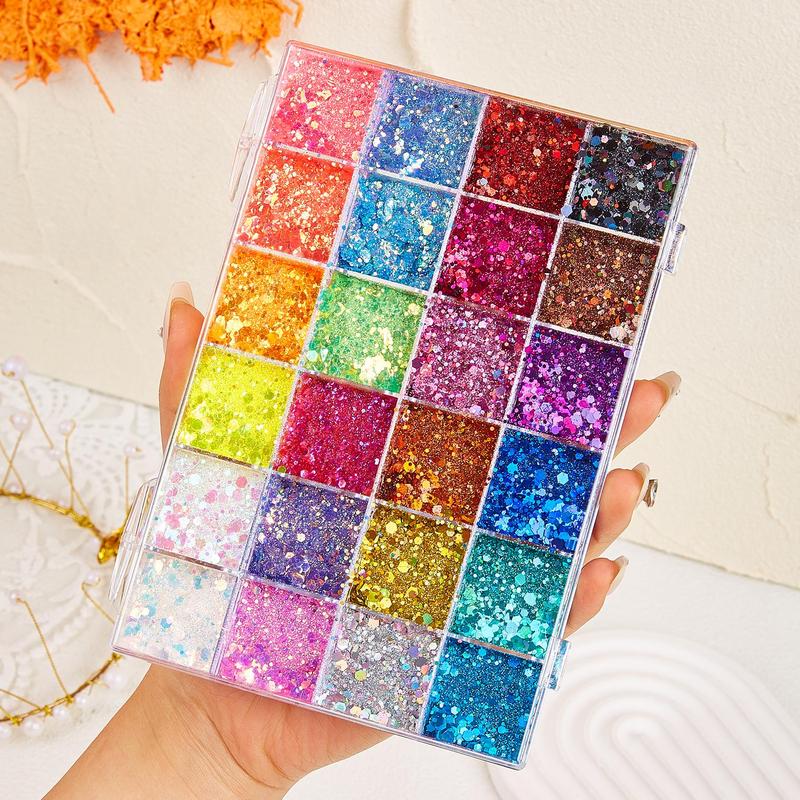 Product Introduction of 24 Color Body Makeup Glitter Gel, Long Lasting Shimmering Body Glitter Gel, Sparkling Makeup Products for Festival, Party, Cosmetic Gift for Girls & Women 0