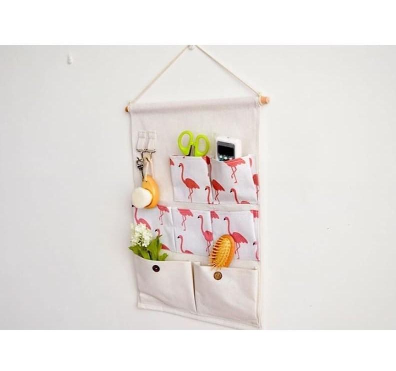 RUMAUMA Dekorasi Rumah Gantungan Organizer 7 Kantong Storage Hook Unik 4