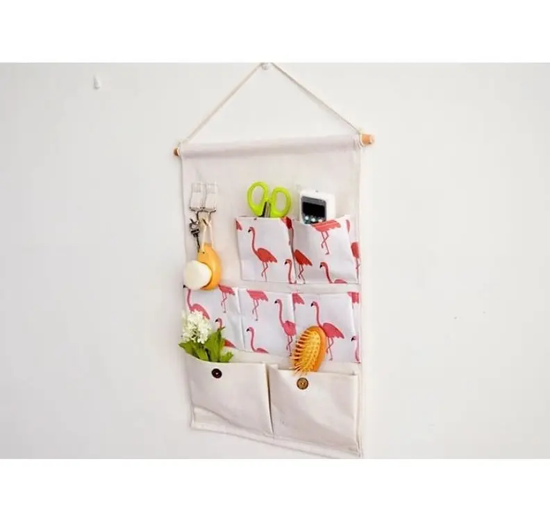 RUMAUMA Dekorasi Rumah Gantungan Organizer 7 Kantong Storage Hook Unik 4
