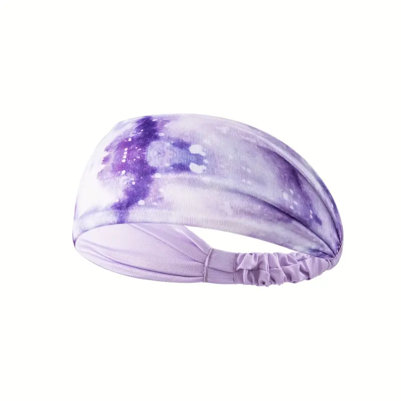 Cloud Pattern Unisex Sports Headband, Sweat-proof, Breathable And Comfortable Fabric Headband, Suitable For Outdoor Sports And Fitness 8