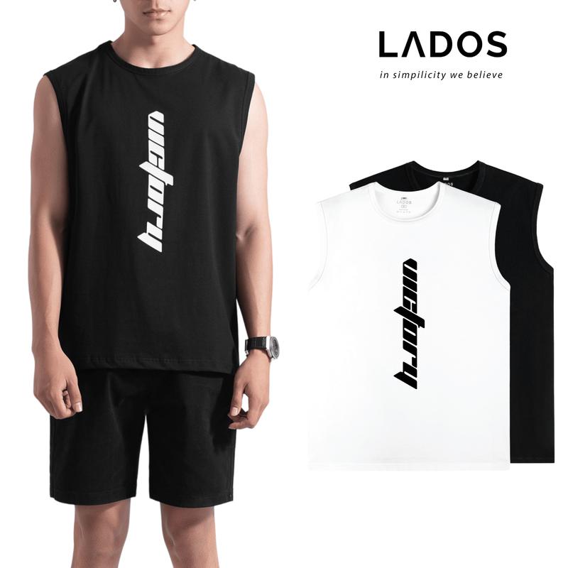 Áo thun 3 lỗ tanktop tập gym VICTORY in LADOS-9170 cotton co giãn 4 chiều, thấm hút mồ hôi, nam tính, mạnh mẽ
