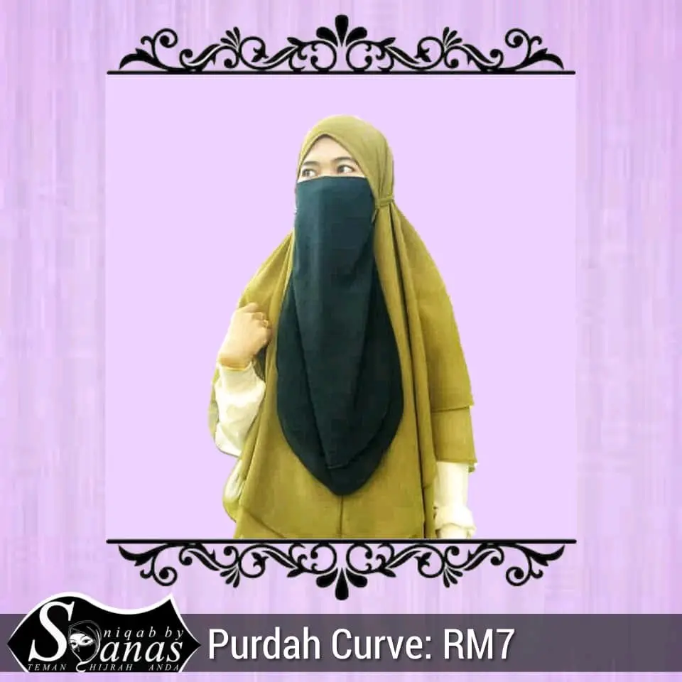 Half Purdah 2 Layer Hot Seller Syanas!