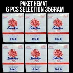 Isi 6Pcs Kapas Selection Facial Cotton Kotak 35gram / Kapas Kecantikan Berkualitas