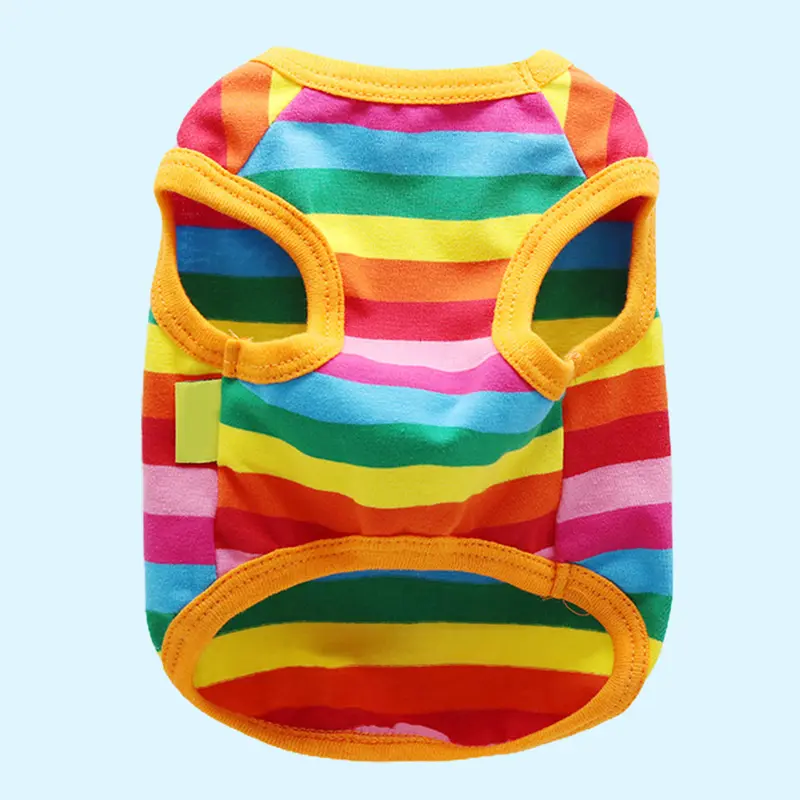 Áo Vest Cho Thú Cưng, Dải Cầu Vồng, Thời Trang Bắt Mắt, Trang Phục Cho Chó, Áo Cho Chó Con, Quần Áo Mặc Nhà 6