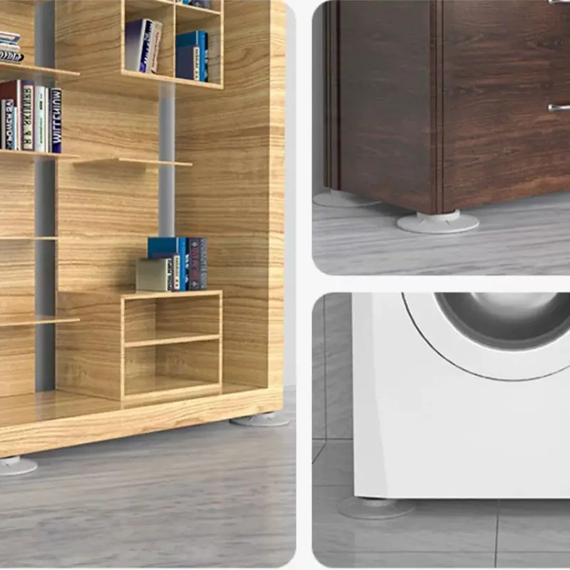 Đệm Chống Sốc Máy Giặt, 4 Cái / bộ, Không trơn trượt, Đệm Thông Dụng Bằng Cao Su, Đàn Hồi, Thảm Chống Rung, Thích Hợp Để Sử Dụng Hữu Ích 4