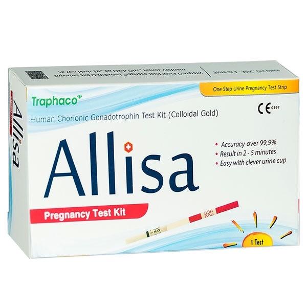 (Chính Hãng Loại 1) Que Thử Thai nhanh Allisa - Chính xác - Lên vạch sớm sau 5-7 ngày - Có che tên - Hàng công ty có hóa đơn