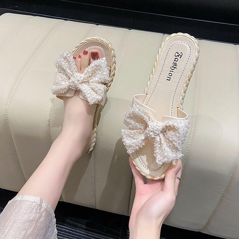 Dép Lê Thắt Nơ Thời Trang Ướt Nước Dành Cho Nữ Có Thể Đeo Ngoài Trời Mùa Hè Dép Xỏ Ngón Ngọt Ngào Mới Thường Ngày Và Dễ Phối Đồ Thích Hợp Cho Các Hoạt Động Ngoài Trời