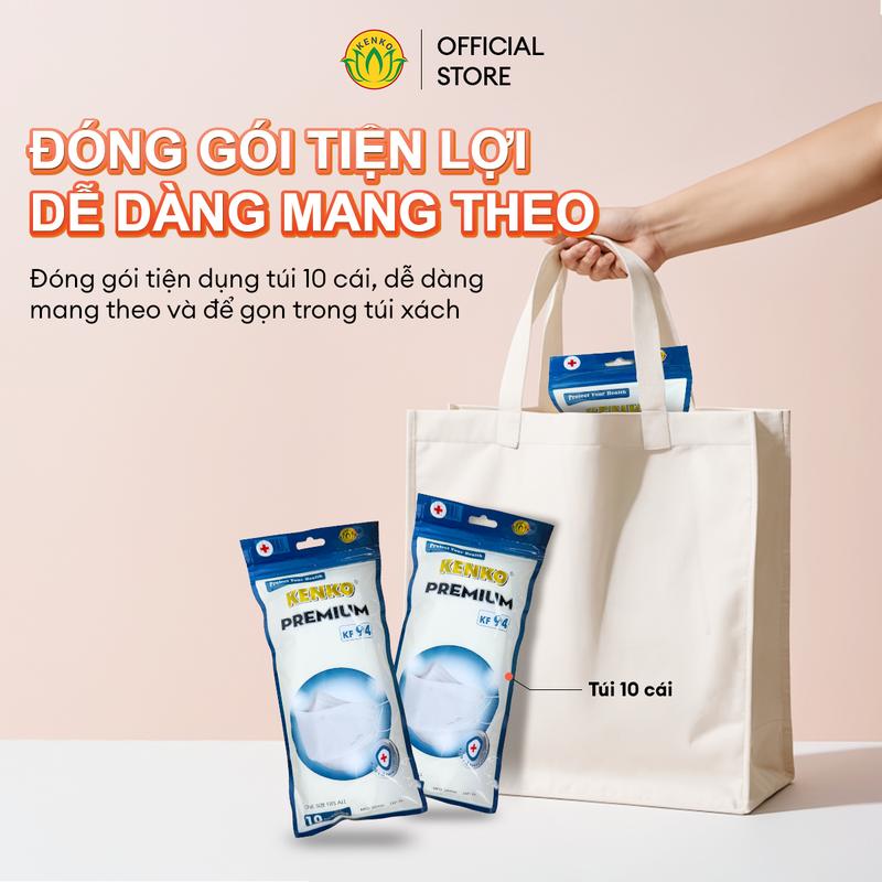 Product Introduction of Khẩu Trang KF94 Chống Nắng Chống Tia UV Lọc Bụi Mịn 4 Lớp KENKO, Khẩu Trang KF94 Đen Trắng Che Nắng Kháng Khuẩn KENKO MASK 41