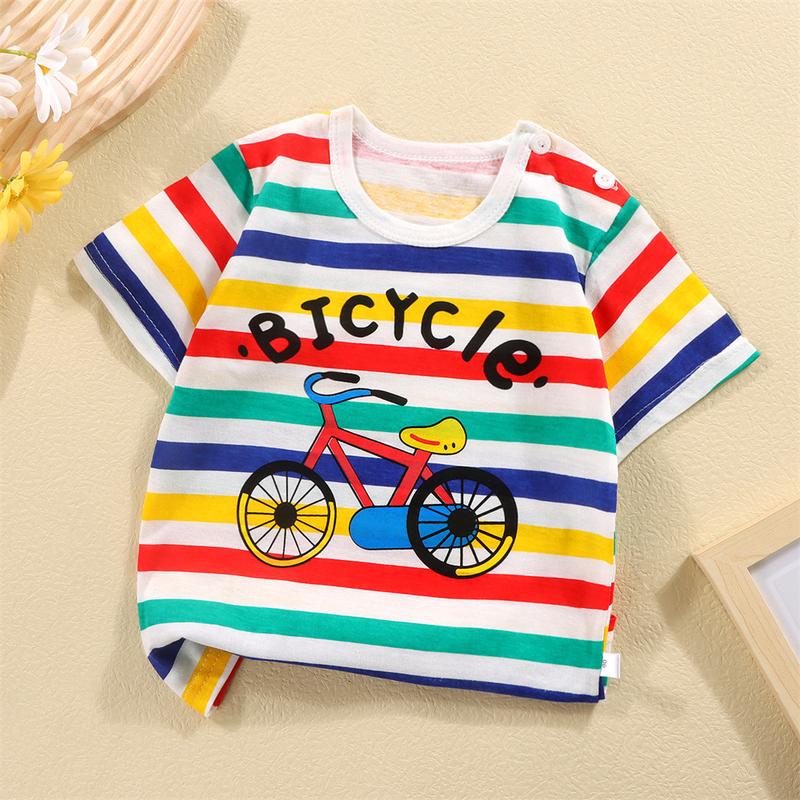Product Introduction of Summer Clothes Short Sleeves Toddlers Round Neck Tops Pure Cotton T Shirts for1-7 yrs Kid pajama  boys terno  pajama  kids  boy 21
