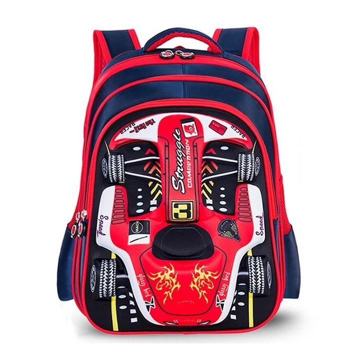 Product Introduction of Balo chống gù lưng, chống thấm nước, in hình oto 3D 11