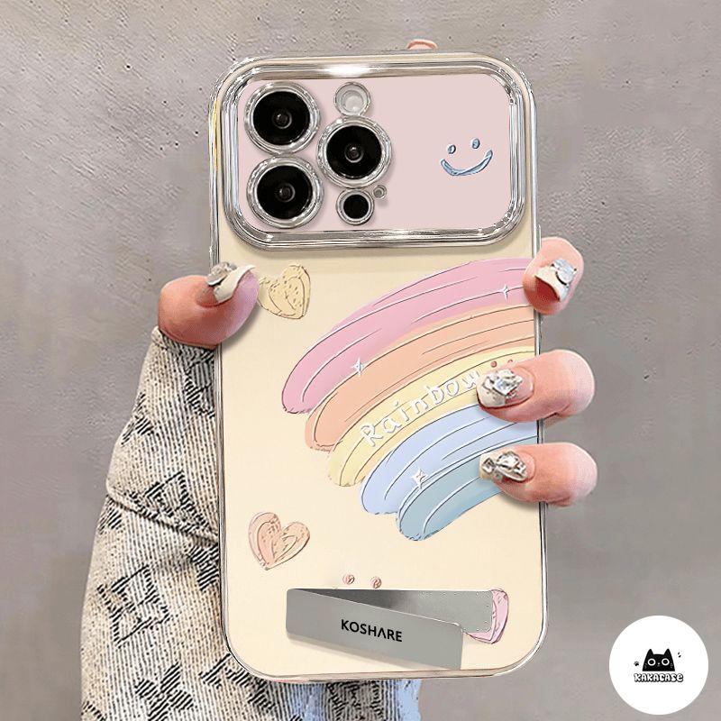 Case HP Untuk Samsung A05 A05S A15 A14 A13 A50S A54 A04S A11 A30S A50 A20 A52 A10S A30 A20S A22 A24 A12 A23 A52S A30S A51 A06 A55 M10 A16 M01S A21S A32 A10 M12 Gelang Mutiara Mewah Hati Cinta Pelangi yang Indah Soft Cover