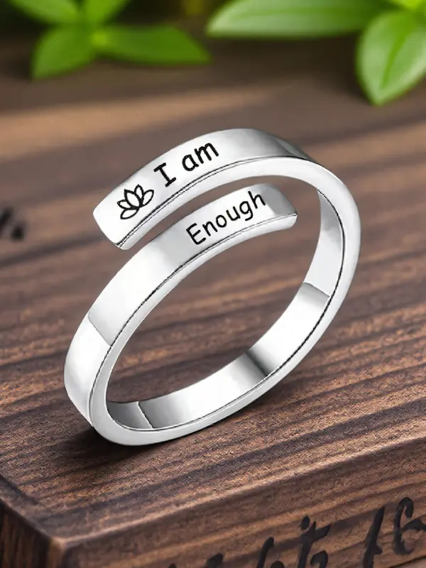 S925 Sterling Silver Ring, Adjustable Size Simple Women's Stackable Ring, Fashion Jewelry Accessories for Women & Girls, with Gift Box 4