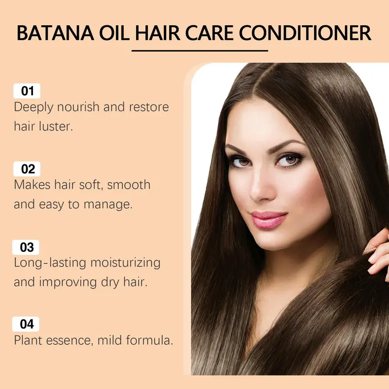 Batana Oil Shampoo & Conditioner Set, 2 Boxes Hair Care Shampoo & Conditioner, Moisturizing Soothing Hair Care Product for Men & Women 3