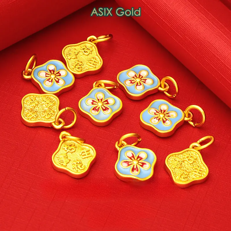 DIY Charm Pendant Small Flower Dangle Charm Beads Fashion Gift Jewelry