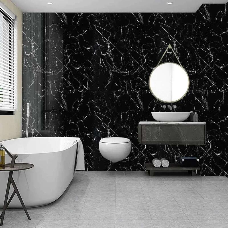 Product Introduction of Miếng Dán Gạch Lát Vinyl Tự Dính, Chất Liệu Nhựa Bóng, Họa Tiết Đá Cẩm Thạch, Có Thể Tháo Rời, Thích Hợp Để Trang Trí Phòng Khách, Phòng Ngủ Và Nhà Bếp giấy  dán  bếp 11