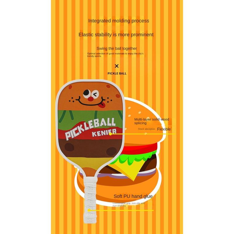 Product Introduction of Cute 2 Pickleball Racket Pickleball Paddles Set Non Slip Grip 4 Balls Pickleball Racket Fiberglass Surface Fiberglass Pickle Ball Paddles Men Women 15