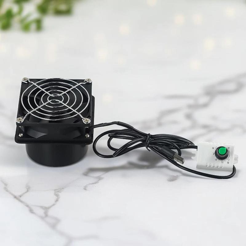 1Pcs Durable Adjustable Speed USB Exhaust Fan Duct Air Ventilation Simple Mini Air Blower with Pipe Fume Absorber Bathroom Kitchen Industrial 4