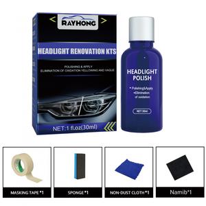 Líquido Reparador y Restaurador de Faros para Automóvil – Recubrimiento Protector, Pulido y Renovación de Faros (30 ml)