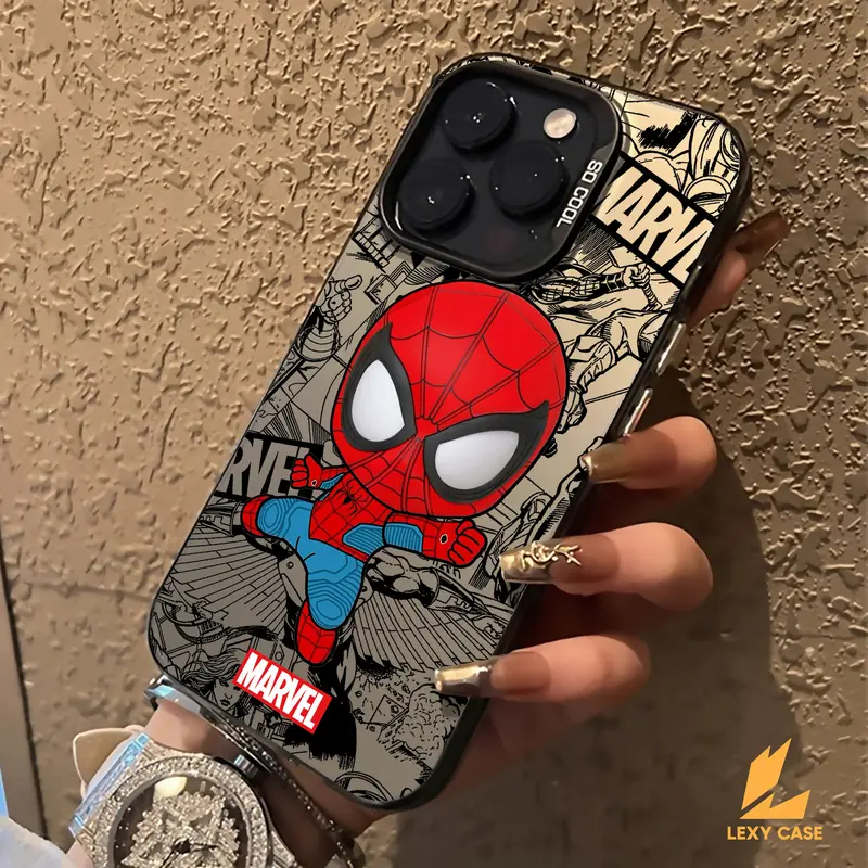 IMD Case for Iphone SM453 Super Hero Premium Mate Hardcase Hybrid Hologram Silicon Polycarbonate Handphone Softcase 6