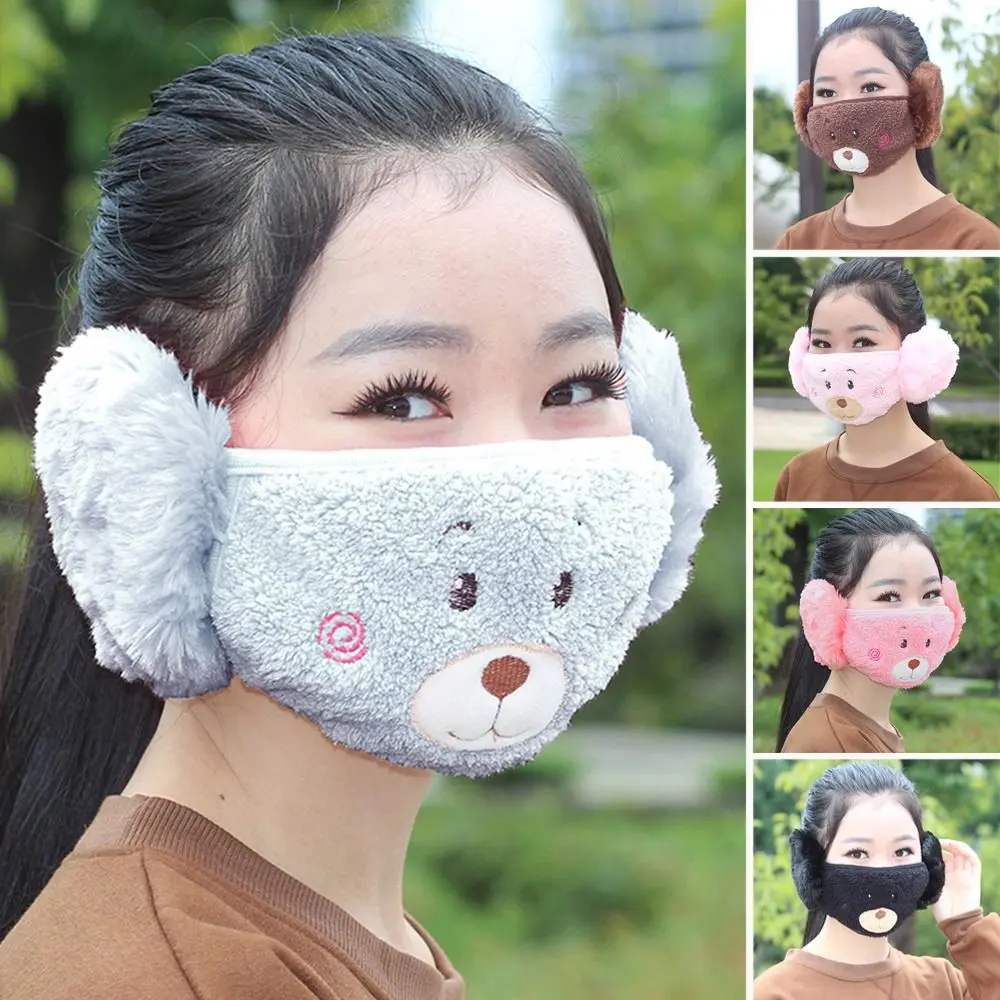 Khăn Quàng cổ ấm áp mùa đông, thời trang, 2 trong 1, có bịt tai, chất liệu Nhồi Bông dày, chống lạnh, giữ ấm tai, chống gió, thoáng khí, che miệng, thích hợp cho phụ nữ và trẻ em gái