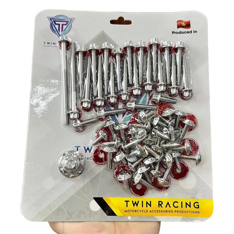 { Mẫu Bông } Combo Ốc Dàn Áo + Ốc Lốc Máy Nắp Nồi inox304 Tặng Kèm Nắp Nhớt