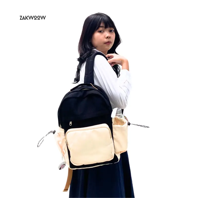 Zakwoowstyle Nomi Backpack FREE PIN | Tas Wanita | Ransel Wanita (TULIS NOTES utk BUNDLING JAS HUJAN) 7