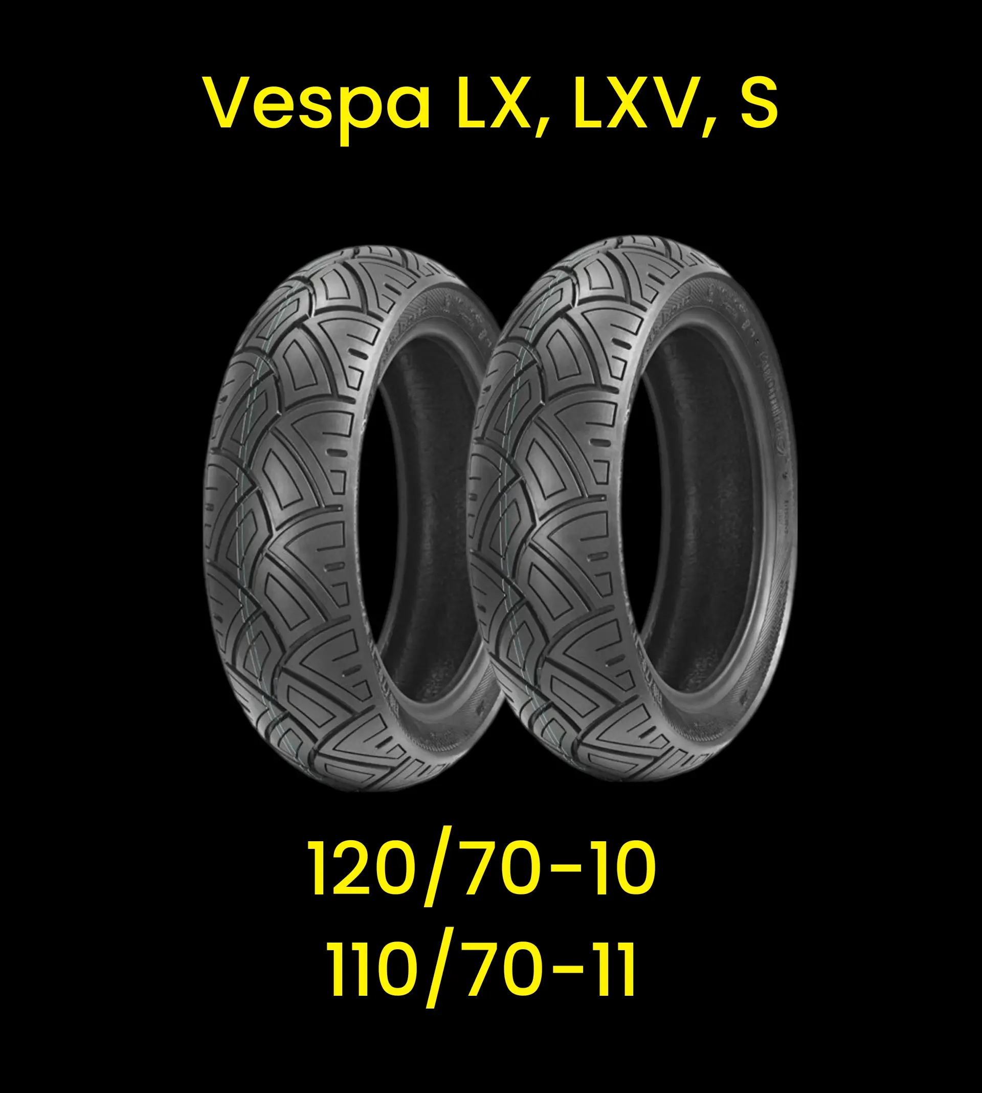 Vỏ Lốp Xe Vespa LX, Vespa LXV, Vespa S, Primavera, Piaggio ZIP, 110/70-11, 120/70-10 EUROMINA Phụ Kiện Phụ Tùng