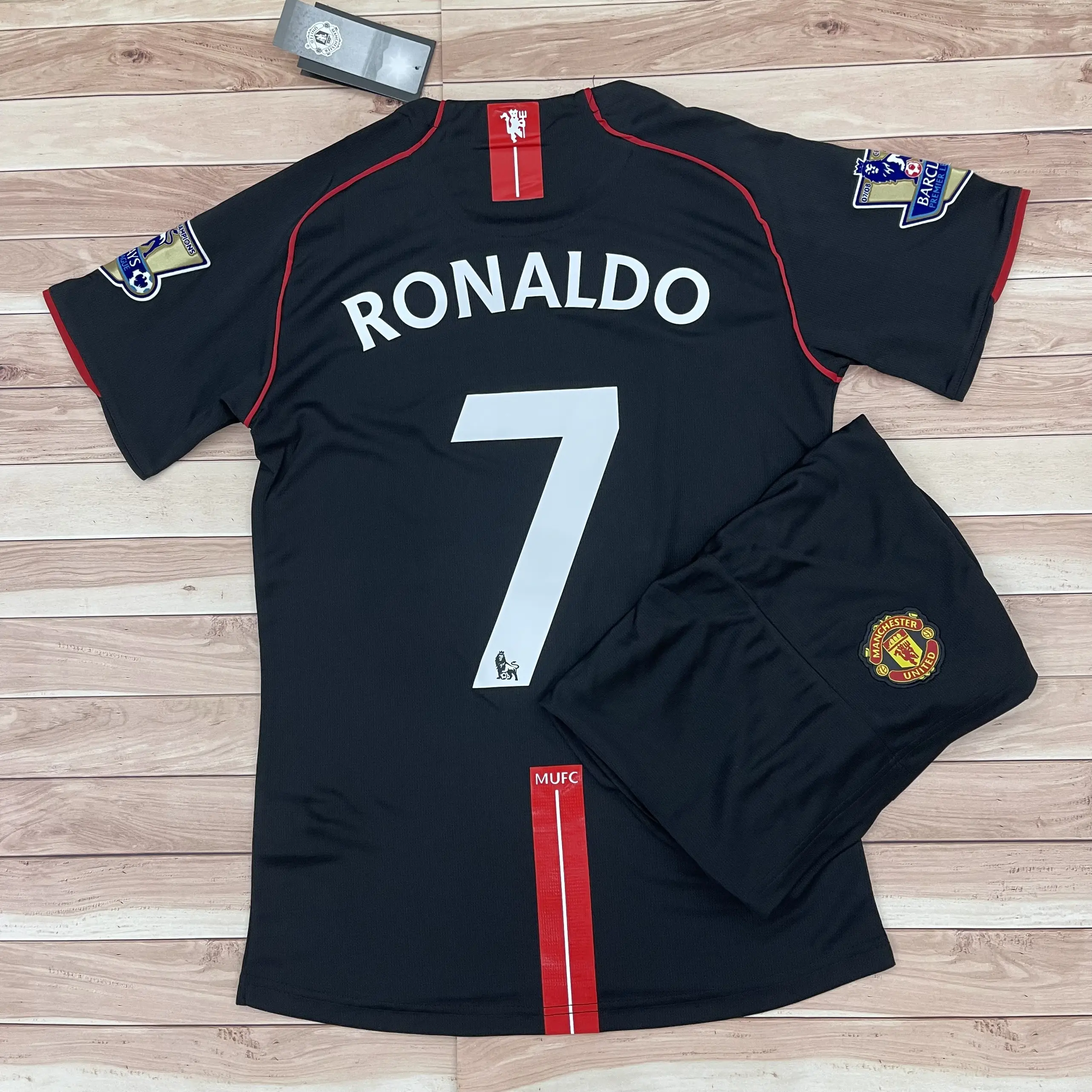 Bộ Quần Áo Bóng Đá, Áo Đá Banh CLB Manchester United 2008 Sân Khách - Vải Thái Cao Cấp