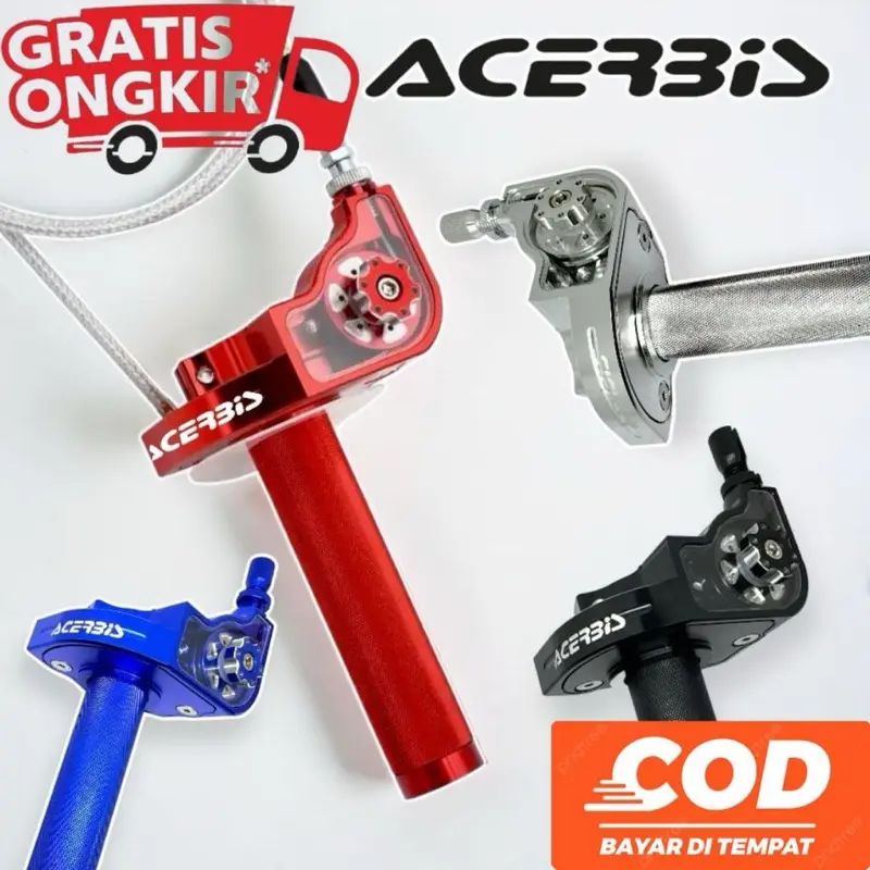 Gas Spontan Roller Acerbis Gas Spontan Acerbis Full Cnc Plus 1 Kabel Universal {Modern Motoshop} Motorcycle