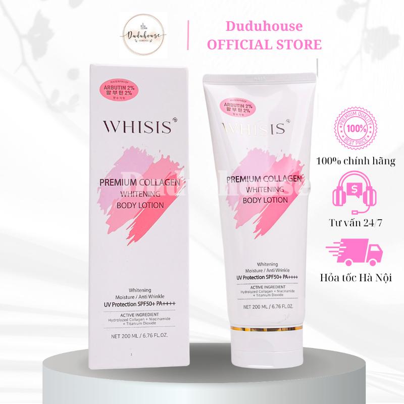 TOP KEM DƯỠNG THỂ CHỐNG NẮNG TRẮNG DA BODY WHISIS 200ML