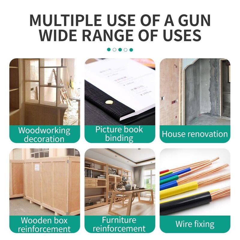 Product Introduction of Dụng cụ kim bấm cho gỗ kim loại thép không rỉ trang trí nhà cửa (miễn phí 600 ghim) 51