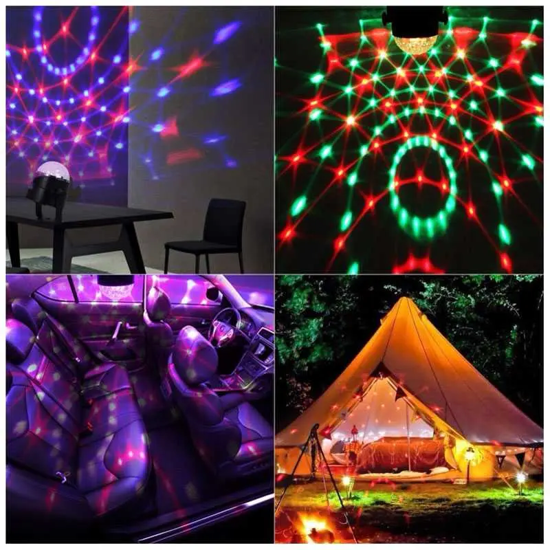 Lampu Disco Putar Lampu Disco RGB Merek TaffLED Cocok Untuk Acara Pesta, Pertemuan, Arisan, Dan Lain-Lainnya 4