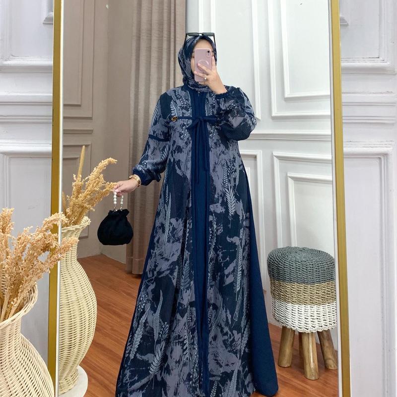 [7.7 BIG SALE] Gamis Shafira Set hijab Segiempat 6