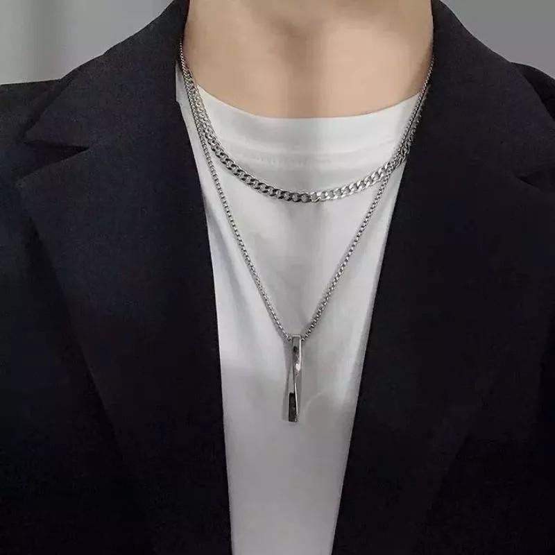 Product Introduction of KALUNG TITANIUM DOUBLE LAYER MODEL RANTAI DAN ROLO LIONTIN SPIRAL ANTI KARAT ELEGAN 1