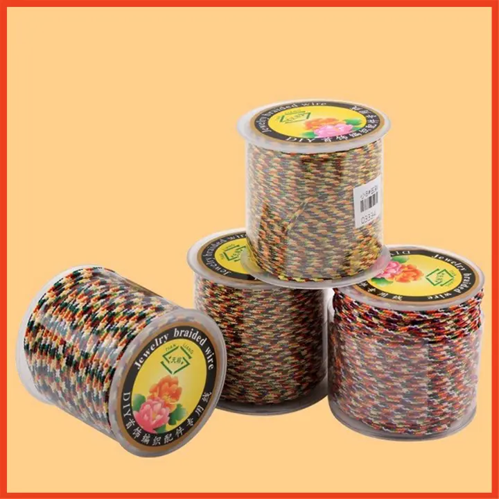 Dây chỉ ngũ sắc Tây Tạng cuộn 50M, 100M làm vòng tay bình an 4