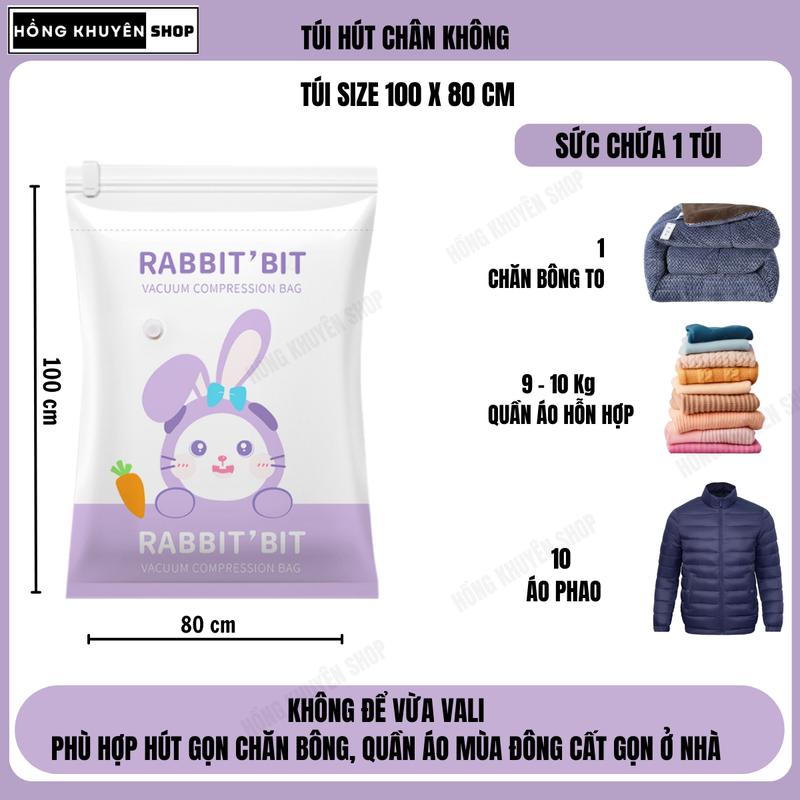 Máy Hút Chân Không Và Túi Hút Chân Không Nhiều Size Hút Gọn Chăn Bông, Quần Áo Đi Du Lịch