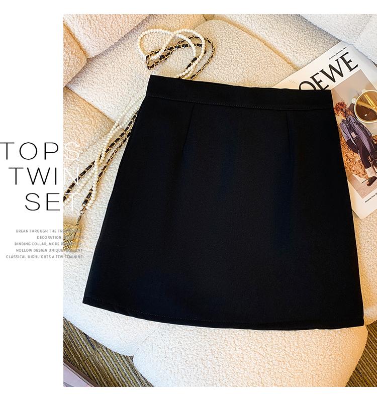 Product Introduction of AMMIN Korean style zipper high waist fashion pleated chiffon skirt Women 2024 Spring Fall retro solid color commuter A-line anti-slip hip wrap one-step dress 14